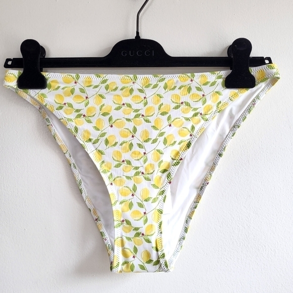 New Solid & Striped The Tati High Waisted Lemon Print Swim Bikini Bottoms NWT XL - Picture 4 of 8
